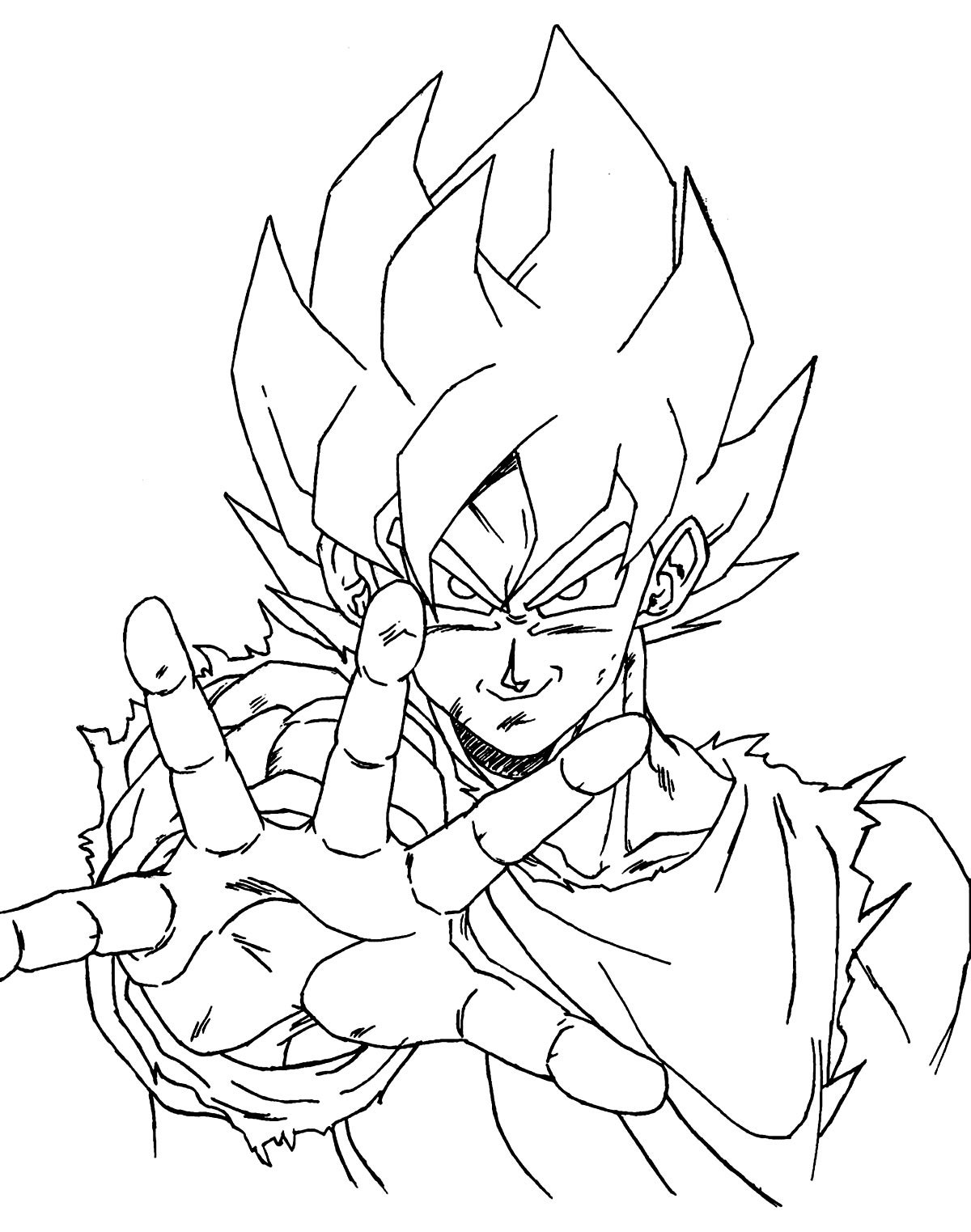 Desenhos Do Goku Para Colorir E Imprimir