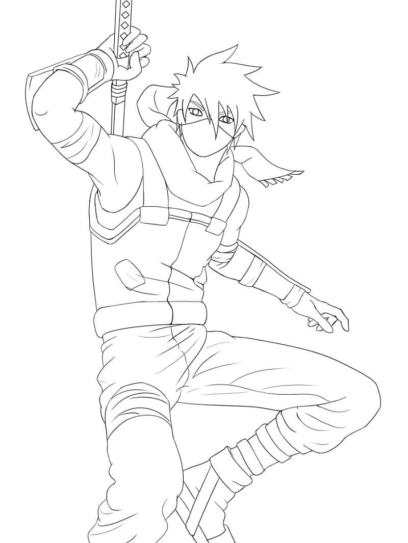 Kakashi Para Colorir E Imprimir Muito F Cil Colorir E Pintar