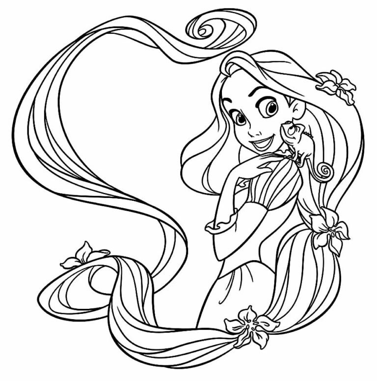 100 Desenhos Da Rapunzel Para Colorir E Imprimir