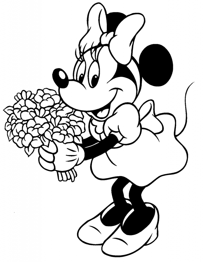 Minnie para Colorir e Imprimir Muito Fácil Colorir e Pintar