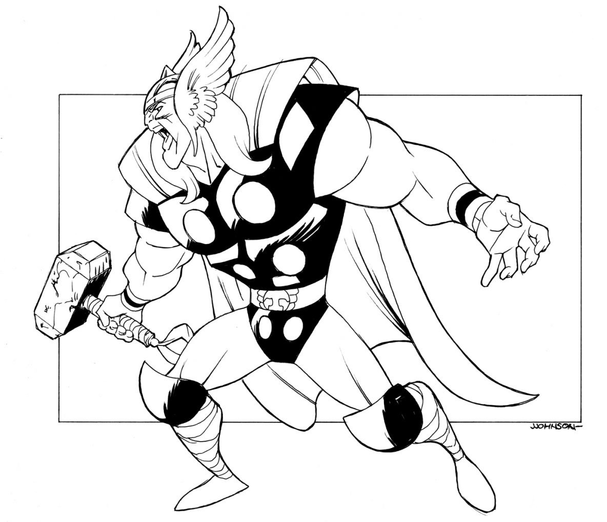 Desenhos Do Thor Para Colorir E Imprimir Muito F Cil