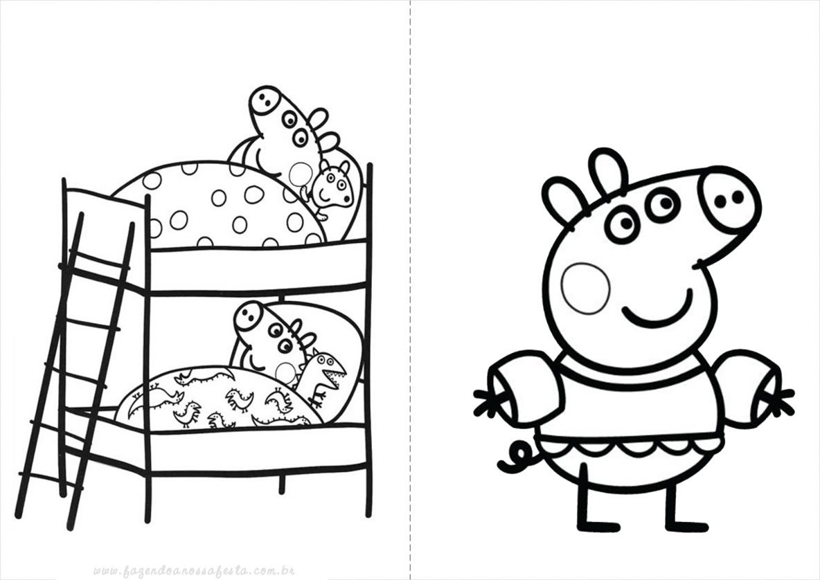 Peppa Pig Para Colorir E Imprimir Muito F Cil Colorir E Pintar