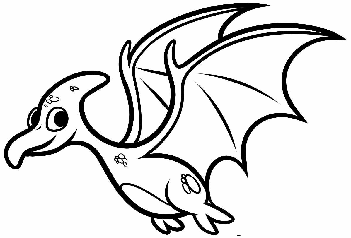 Desenhos de Pterodáctilo para Colorir e Imprimir