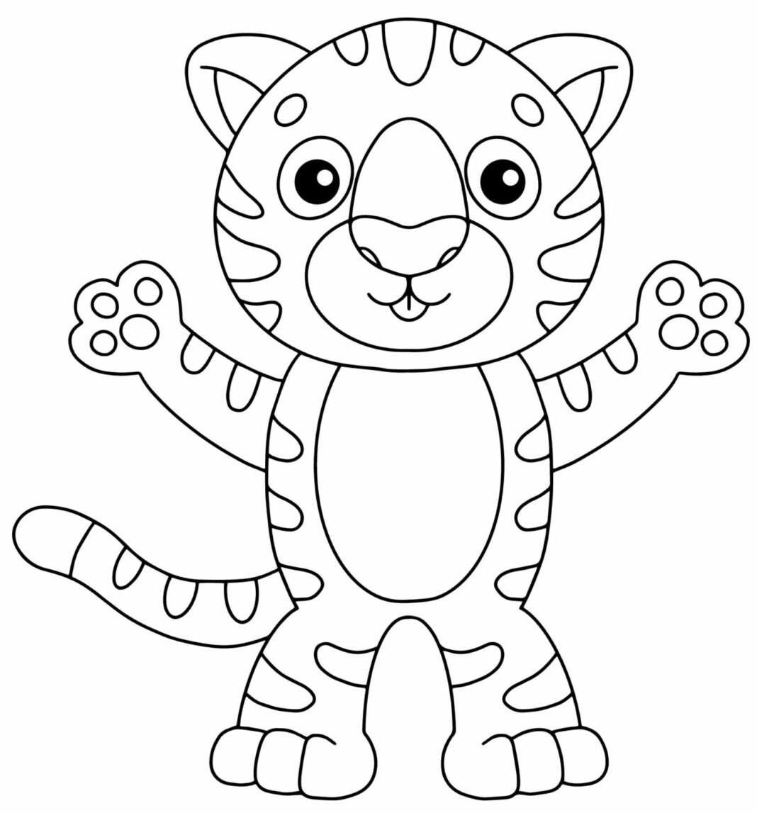 Desenhos De Tigre Para Colorir E Imprimir Aprender A Desenhar