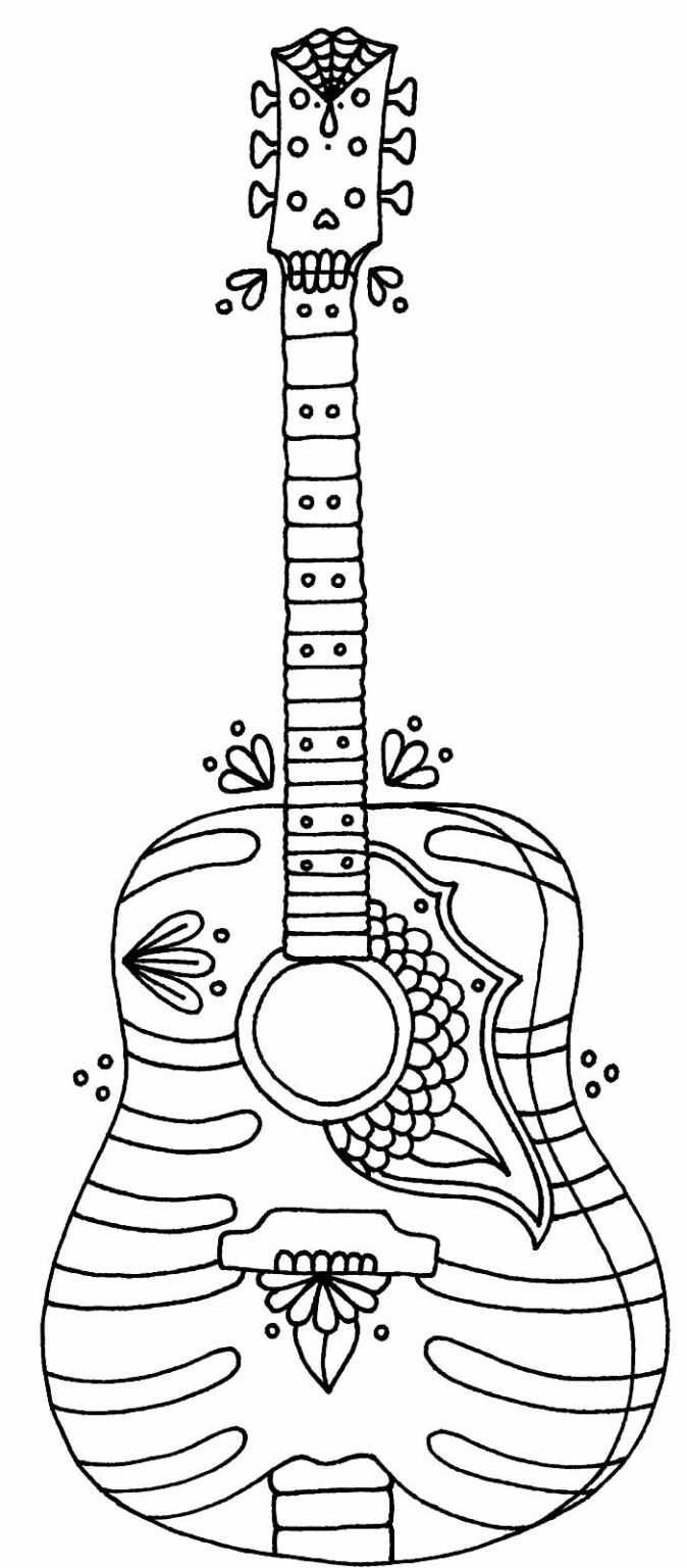 Desenhos De Instrumentos Musicais Para Colorir E Imprimir Aprender A