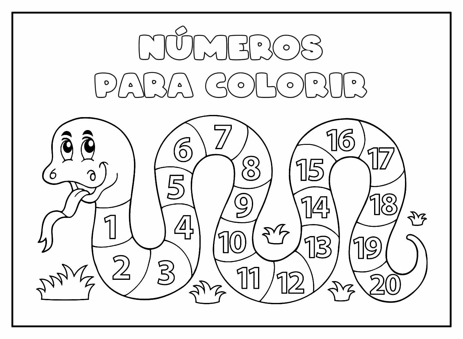 Desenhos De N Meros Para Colorir E Imprimir Aprender A Desenhar