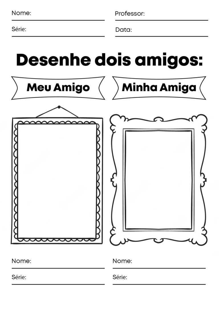 A Arte De Educar Atividades Sobre Amizade Para Imprimir