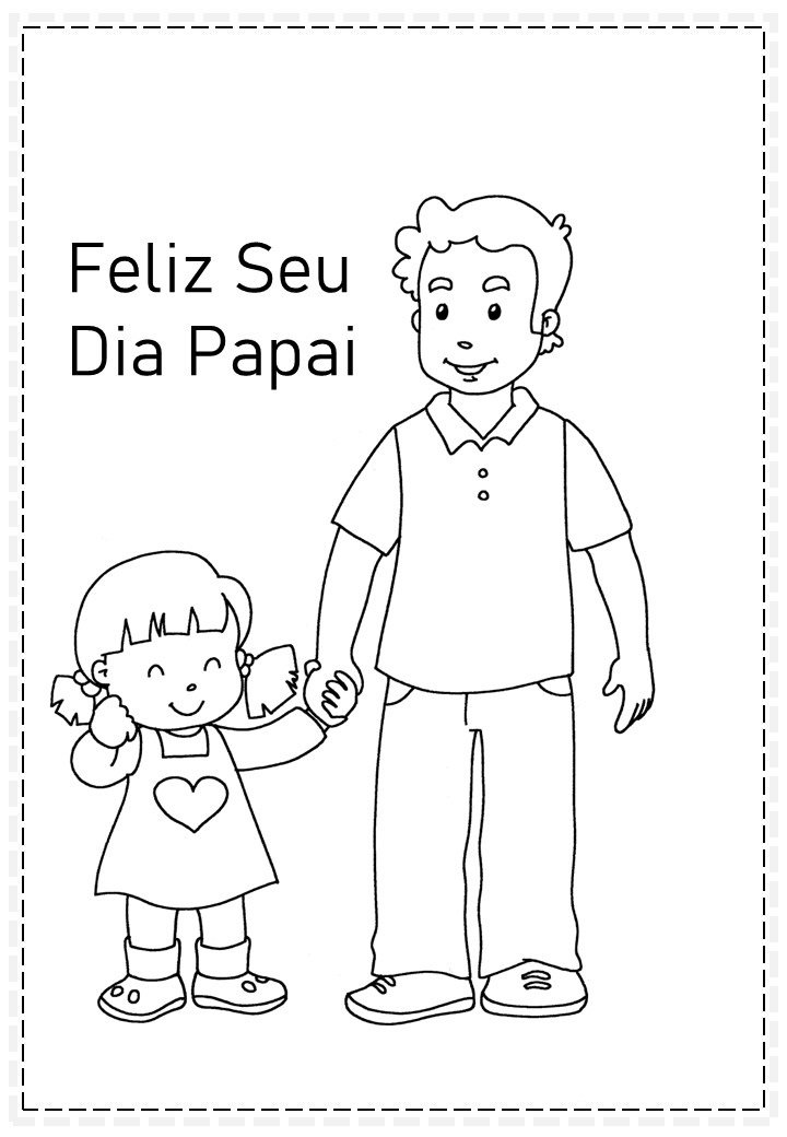 Desenhos De Dia Dos Pais Para Colorir E Imprimir Aprender A Desenhar