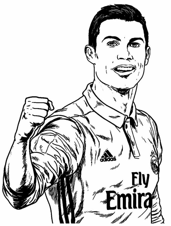 Desenhos De Cristiano Ronaldo Para Colorir E Imprimir Aprender A Desenhar