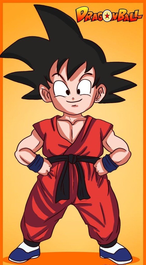 Como desenhar o Goku criança