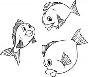 Como Desenhar Peixe Para Crianças. Tutorial De Desenho Passo a