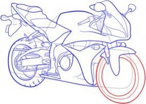 moto desenho simples