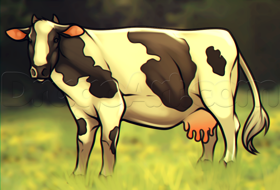 como desenhar uma vaca