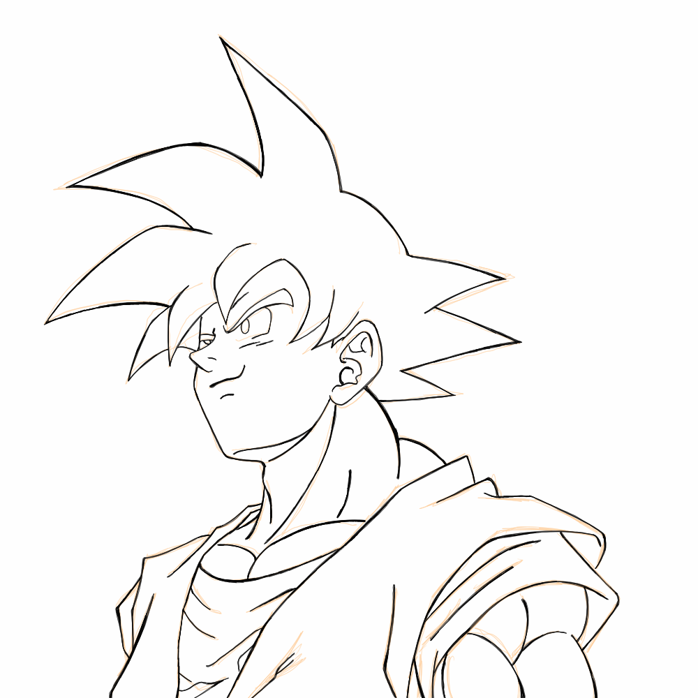 Son Goku Super Saiyajin 3 780X1024 para colorir
