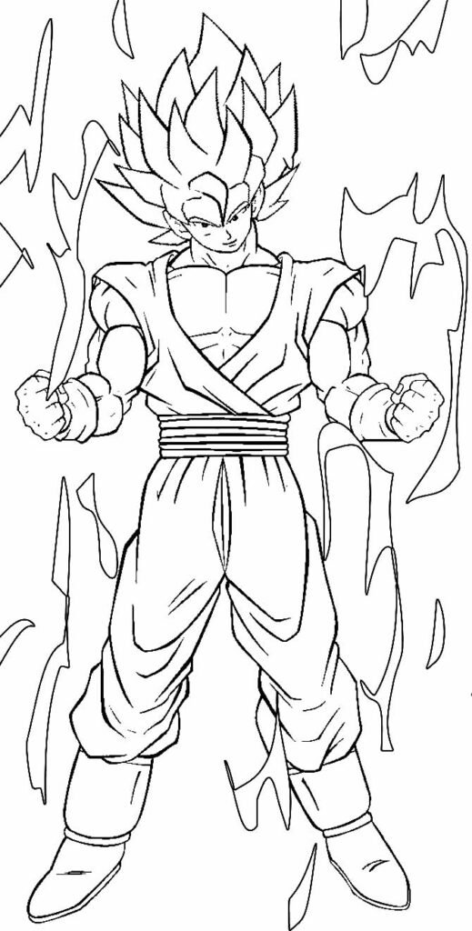 desenho de goku 15