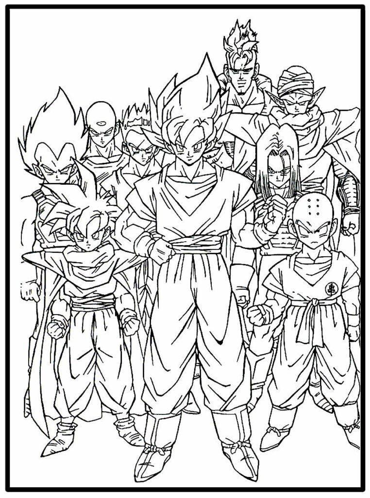 desenho de goku 16