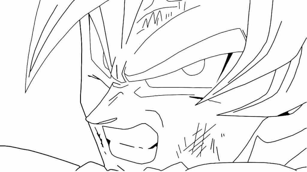 desenho de goku 2