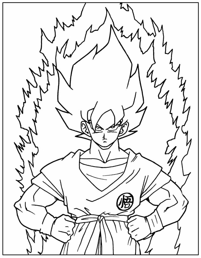 desenho de goku 4