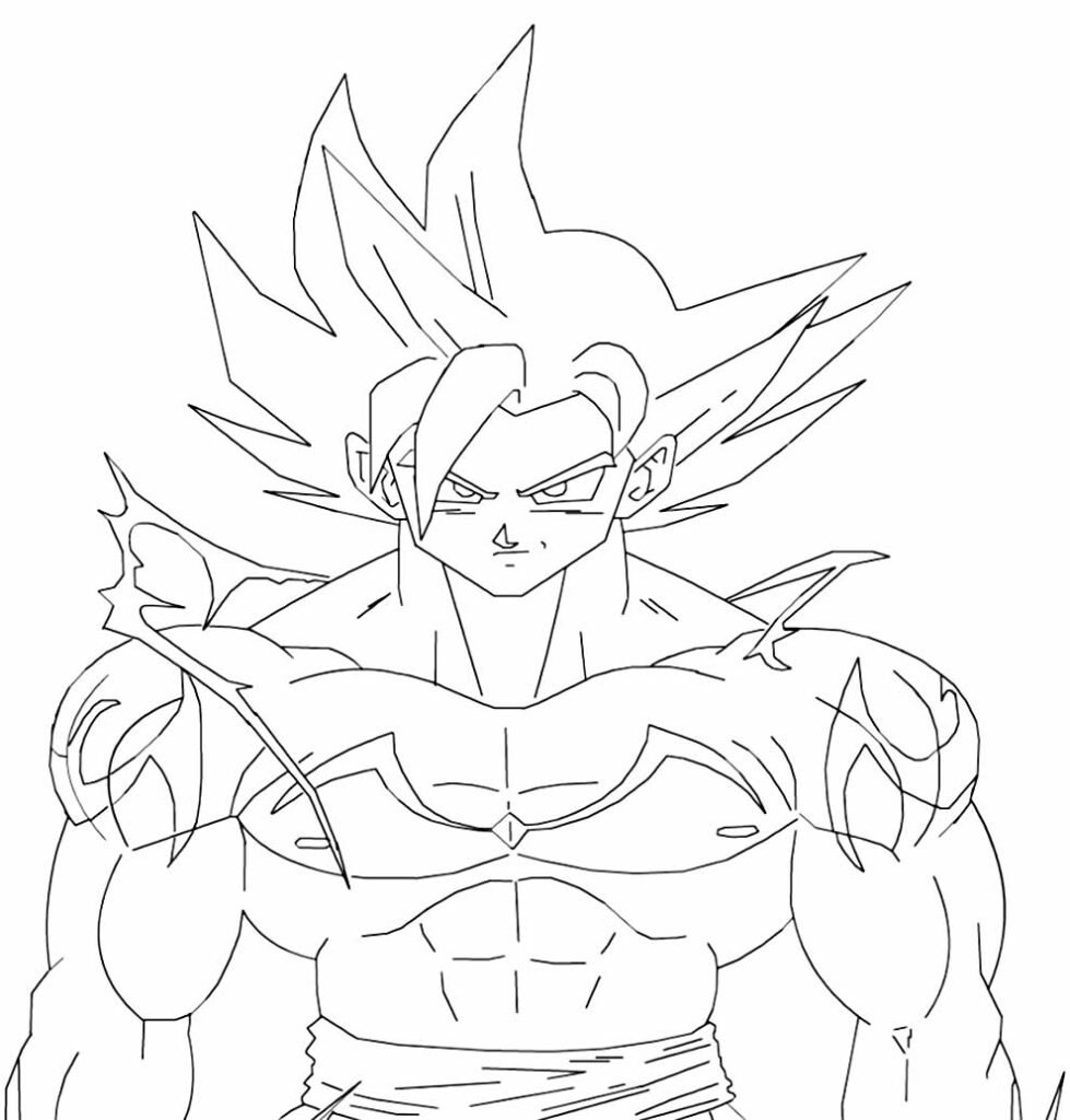 desenho de goku 5