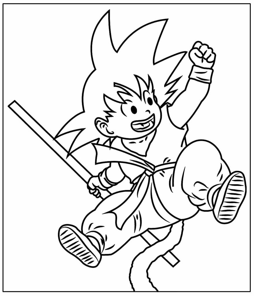 desenho de goku 7