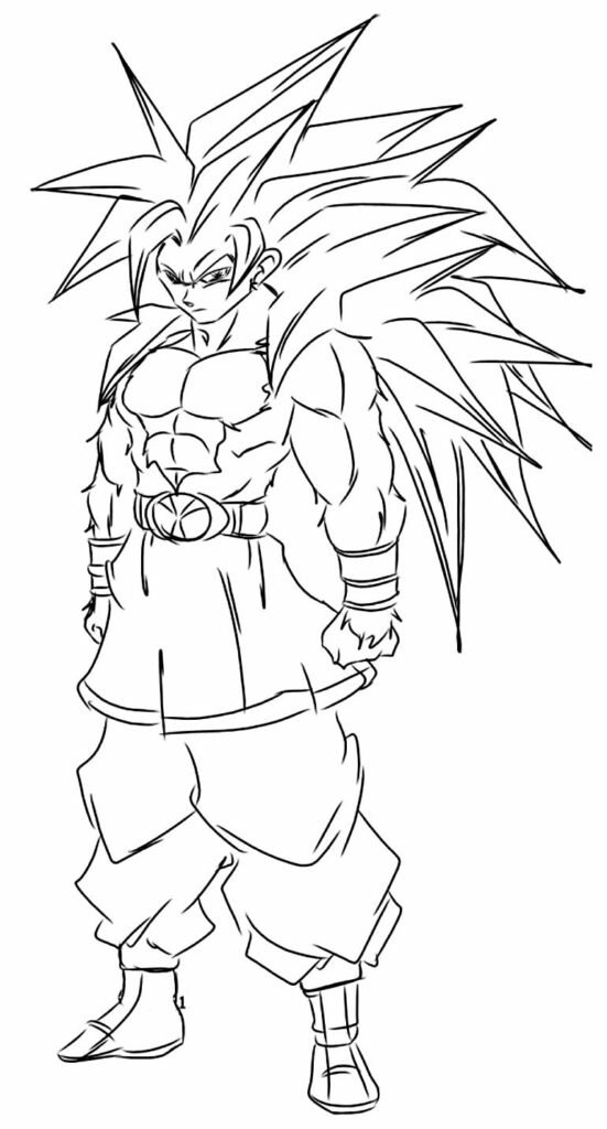 desenho de goku 9