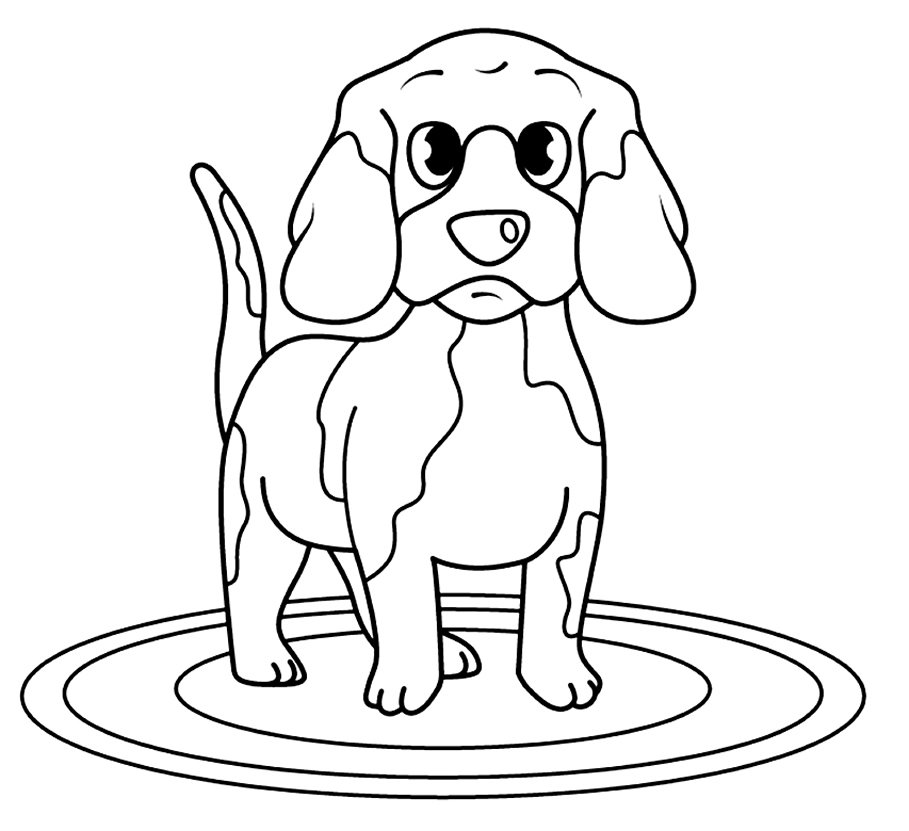 desenhos de cachorros para colorir 13