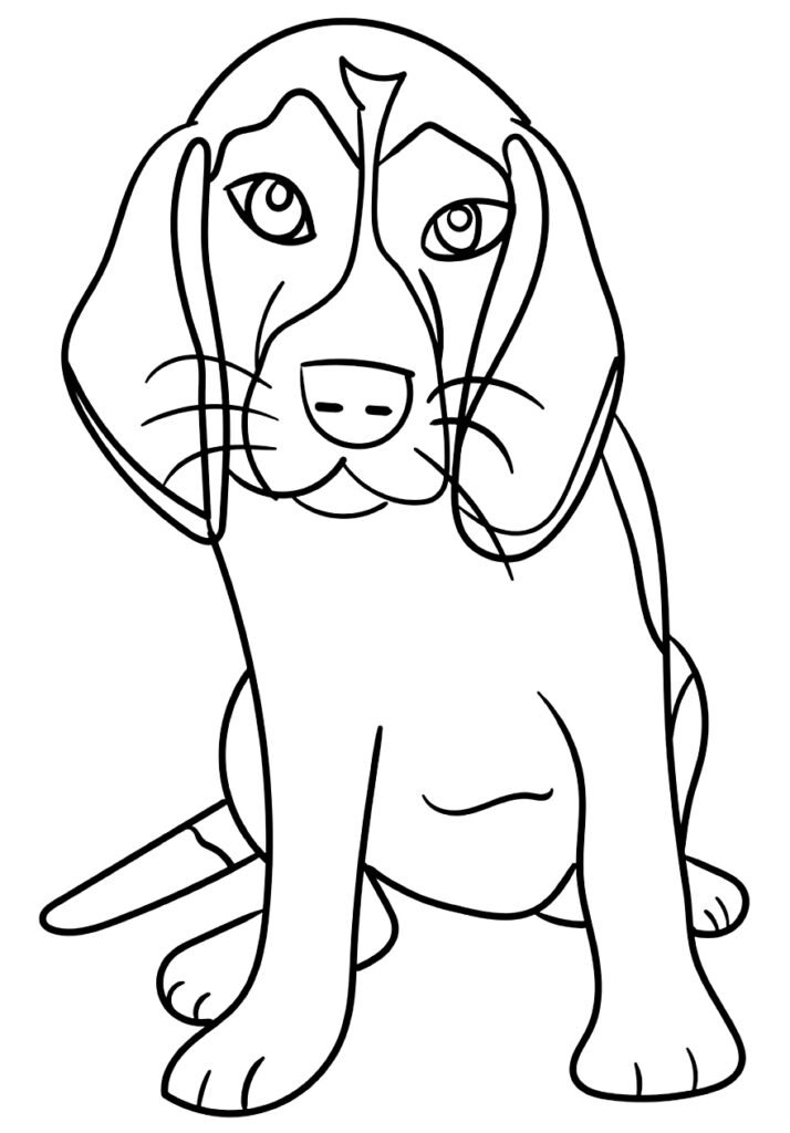 desenhos de cachorros para colorir 6