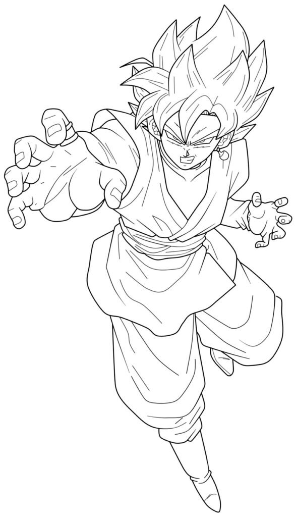 desenhos do goku para colorir 1