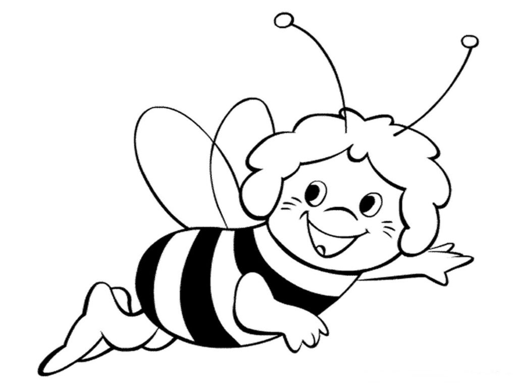 abelha para colorir e pintar