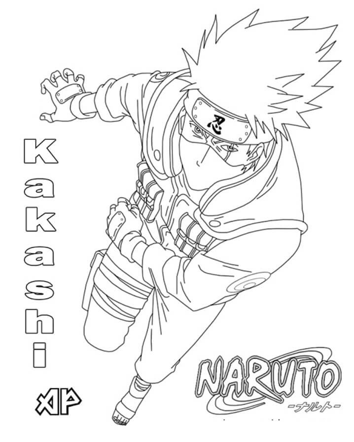 Naruto Kakashi Chidori Coloring4Free.Com_ para colorir