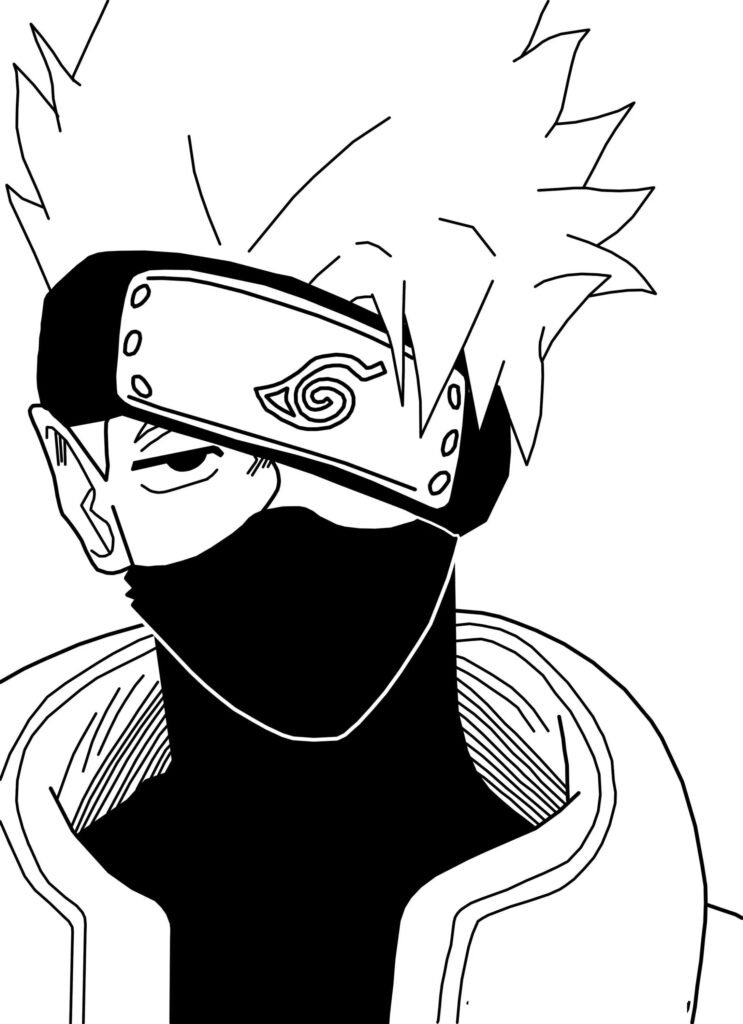 Pin de Tardis em Kakashi  Kakashi desenho, Desenhos para colorir