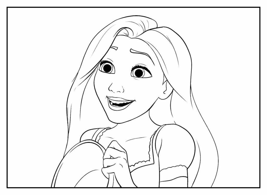 desenhos da rapunzel para pintar e colorir 32