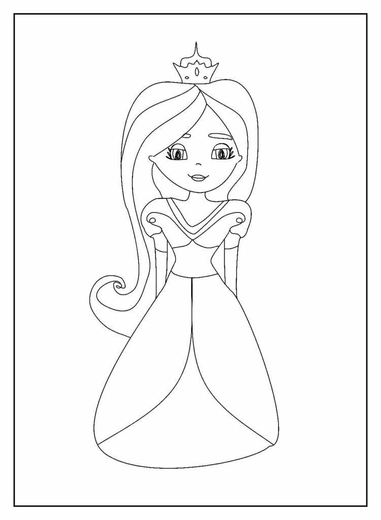 desenhos de princesas para colorir 12