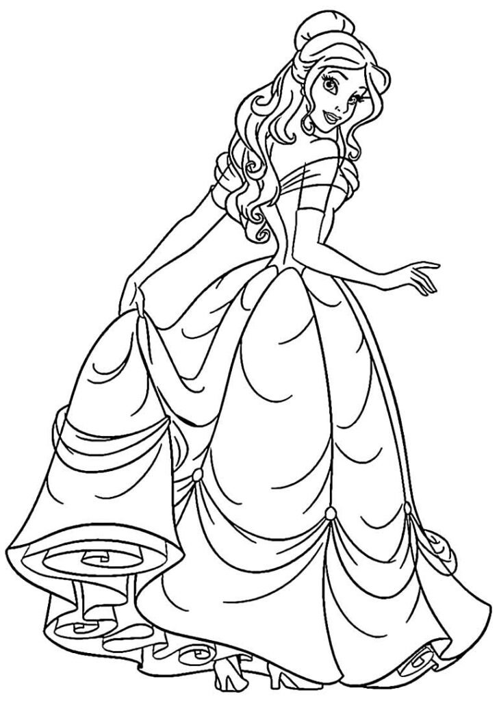 desenhos de princesas para colorir 17 1