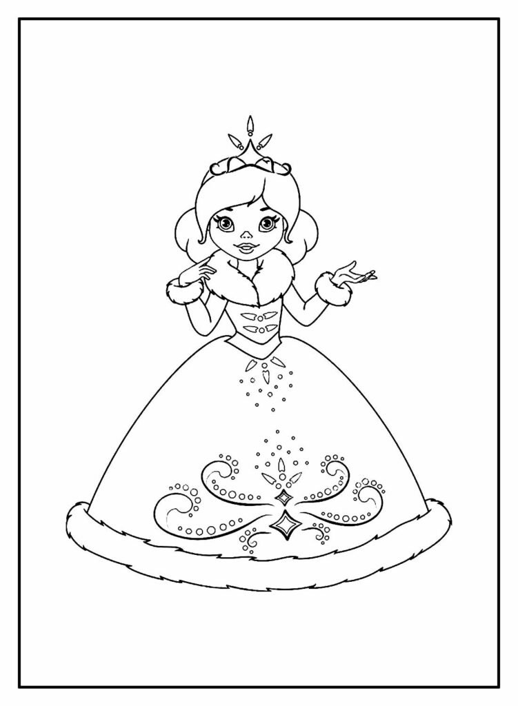 desenhos de princesas para colorir 19