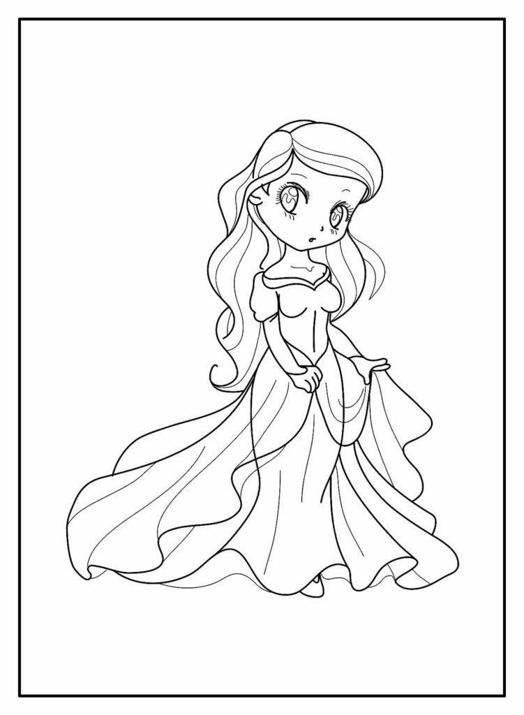 desenhos de princesas para colorir 23