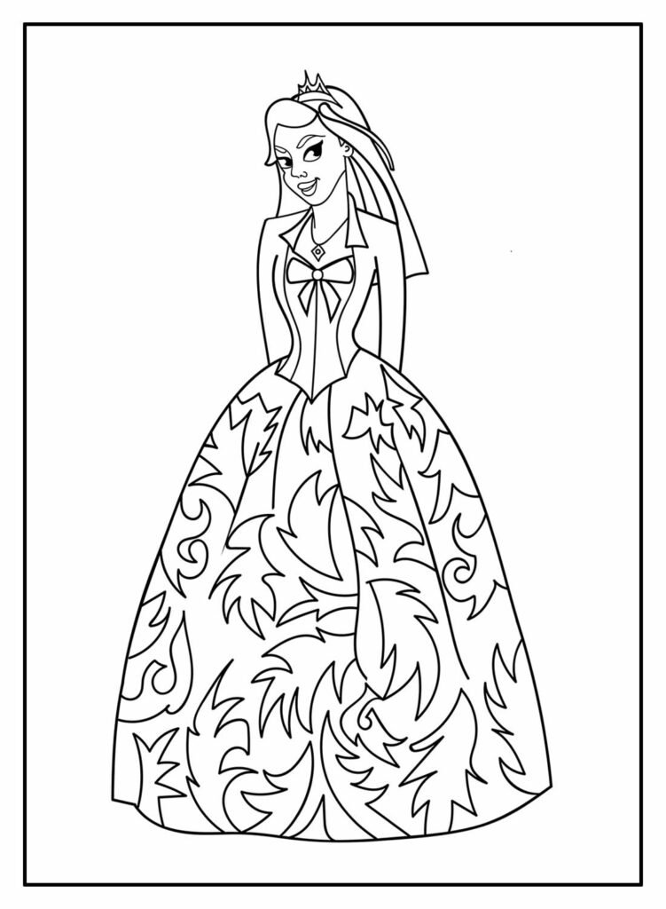 desenhos de princesas para colorir 28