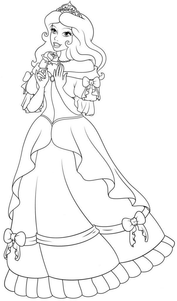 desenhos de princesas para colorir 4 1