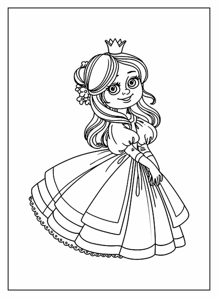 desenhos de princesas para colorir 45