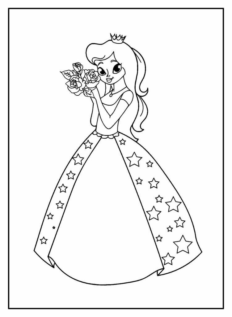 desenhos de princesas para colorir 47