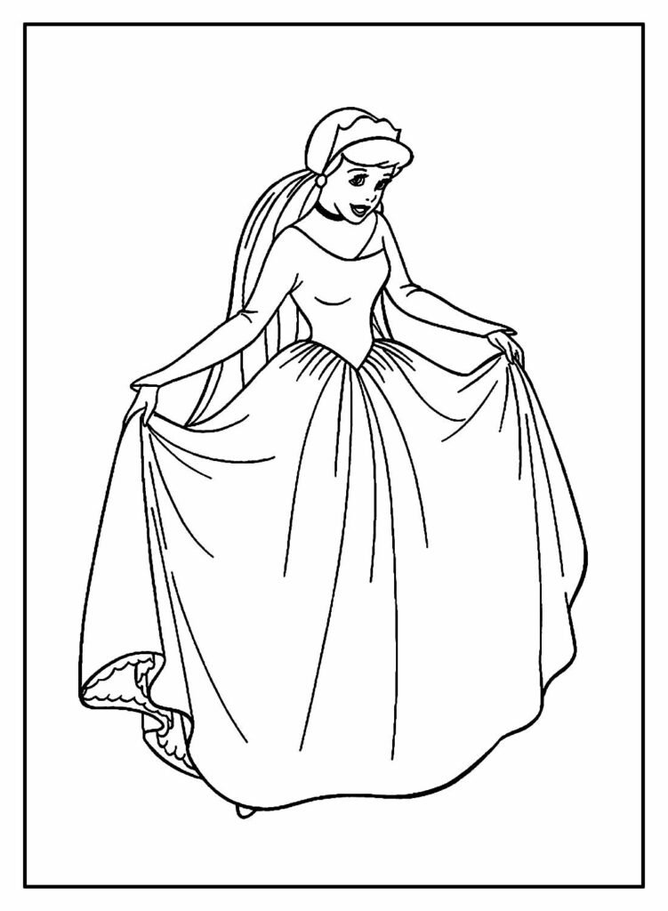 desenhos de princesas para colorir 48