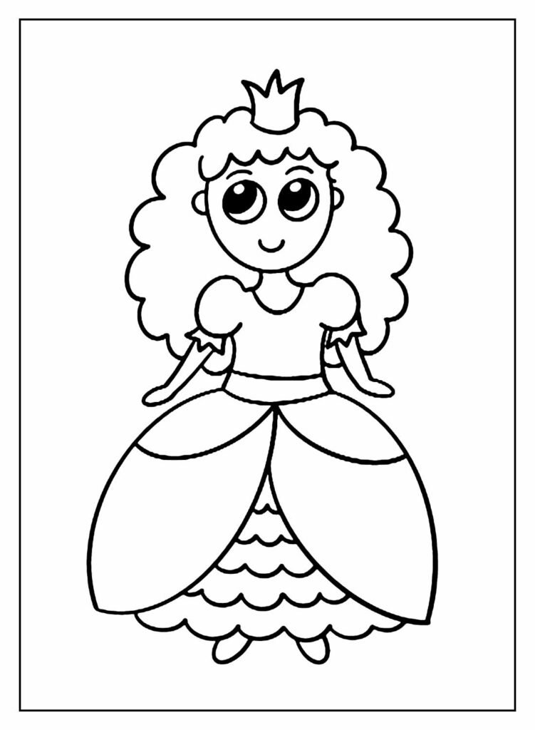 desenhos de princesas para colorir 54