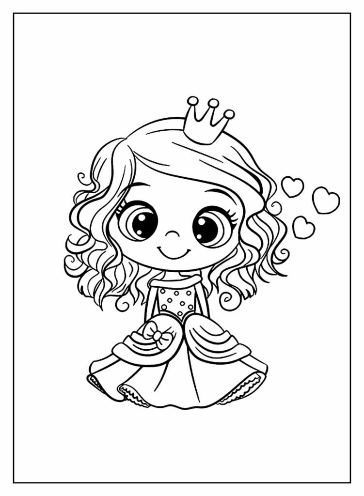 desenhos de princesas para colorir 55