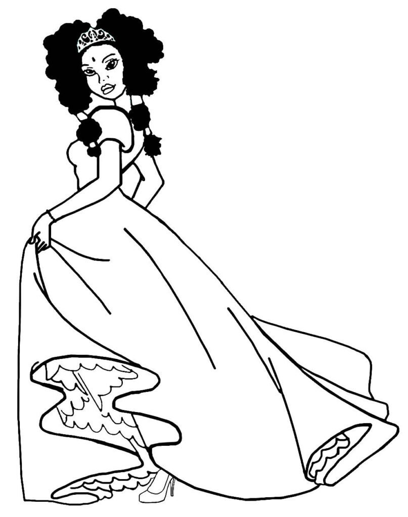 desenhos de princesas para colorir 7