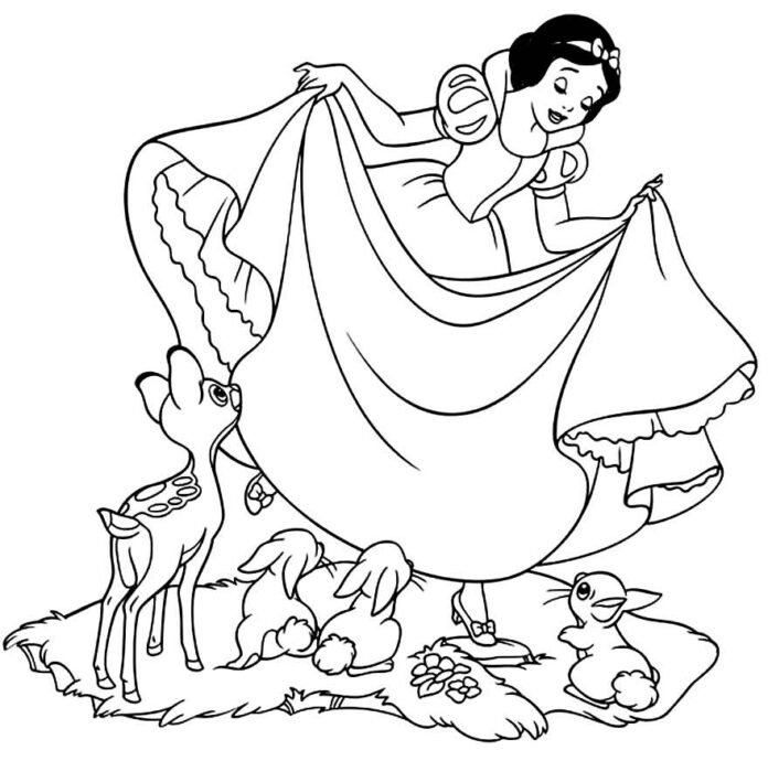 105 Desenhos Da Branca De Neve Para Colorir E Imprimir 0661