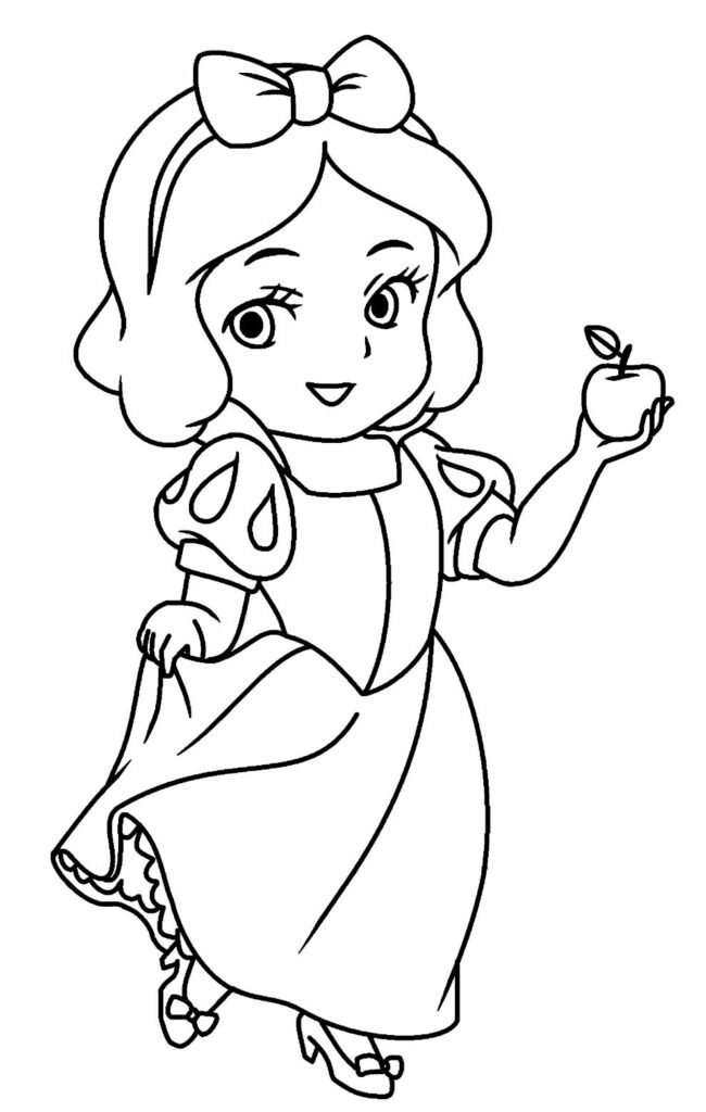 desenhos para colorir de branca de neve 25