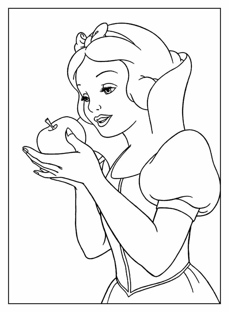 desenhos para colorir de branca de neve 31