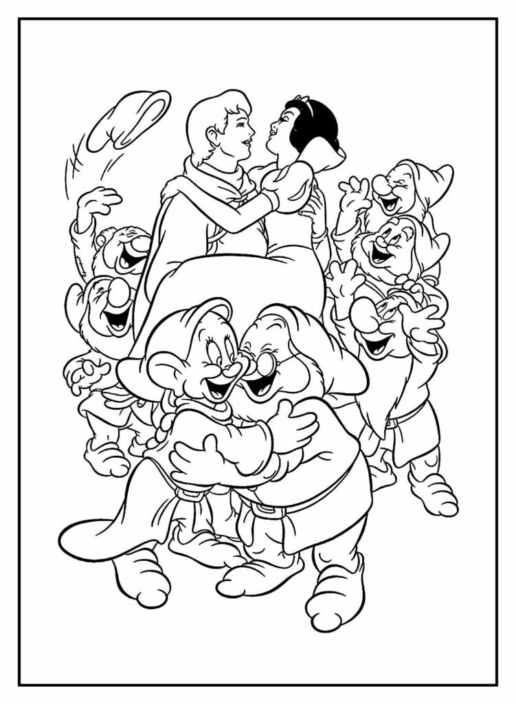 desenhos para colorir de branca de neve 38