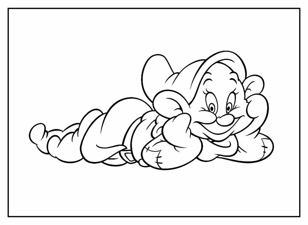 desenhos para colorir de branca de neve 43