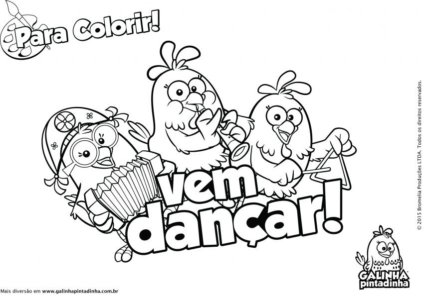 Desenhos Da Galinha Pintadinha Para Colorir E Imprimir